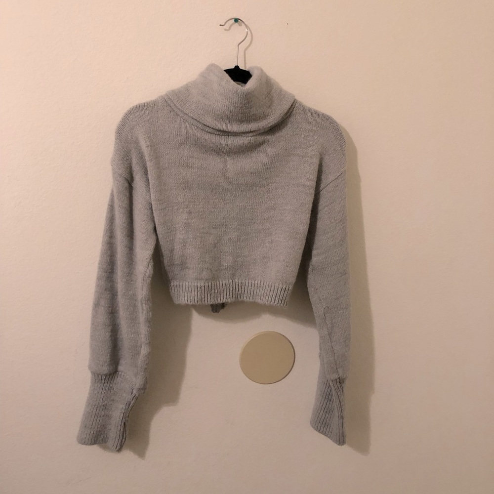 Cropped turtleneck